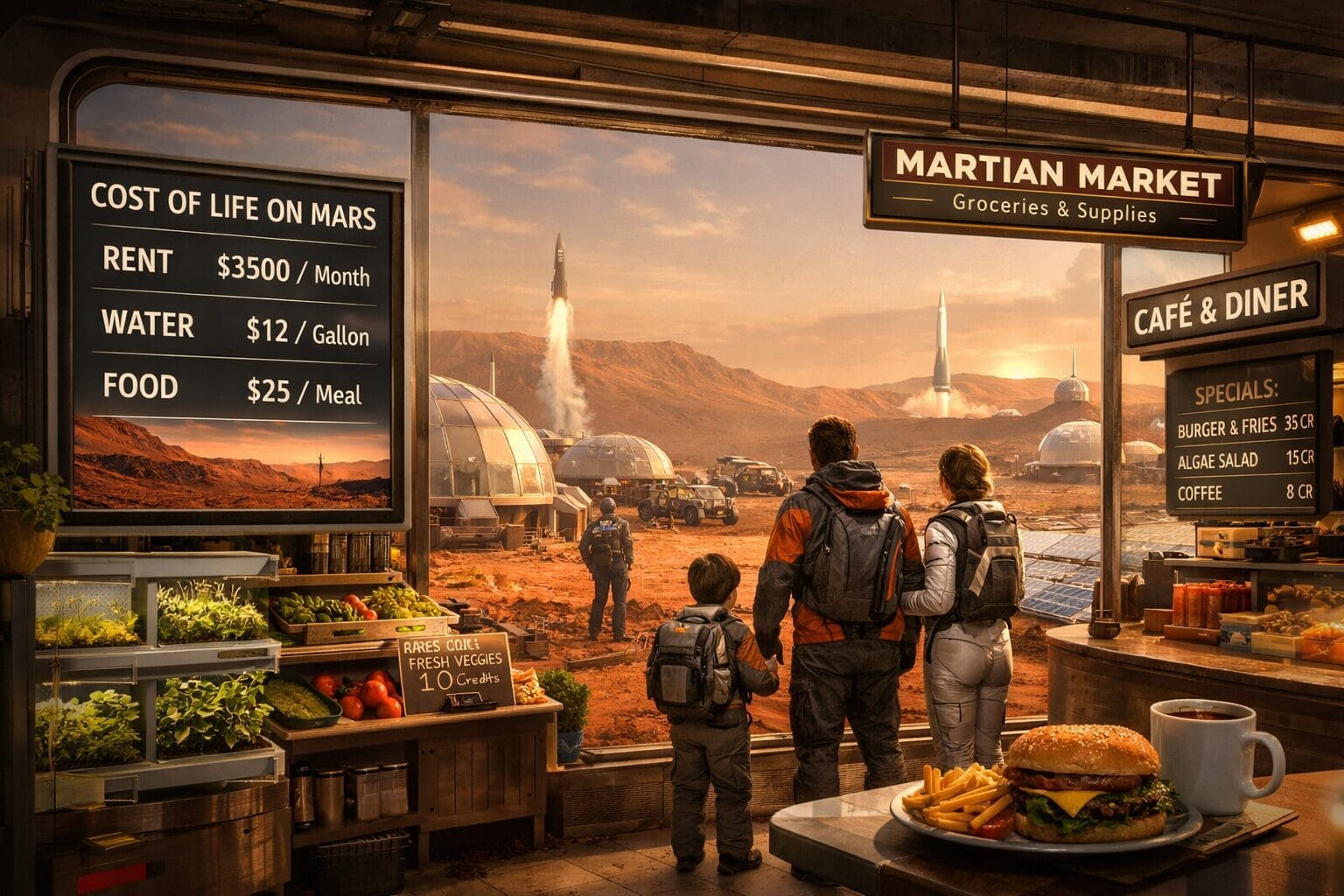 mars vs earth expenses