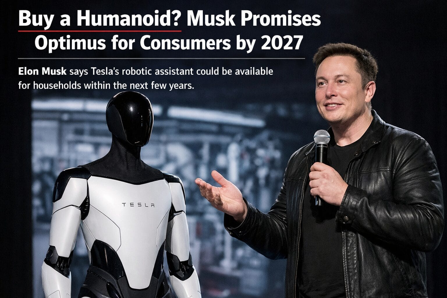 Buy a Humanoid? Musk Promises Optimus for Consumers by 2027