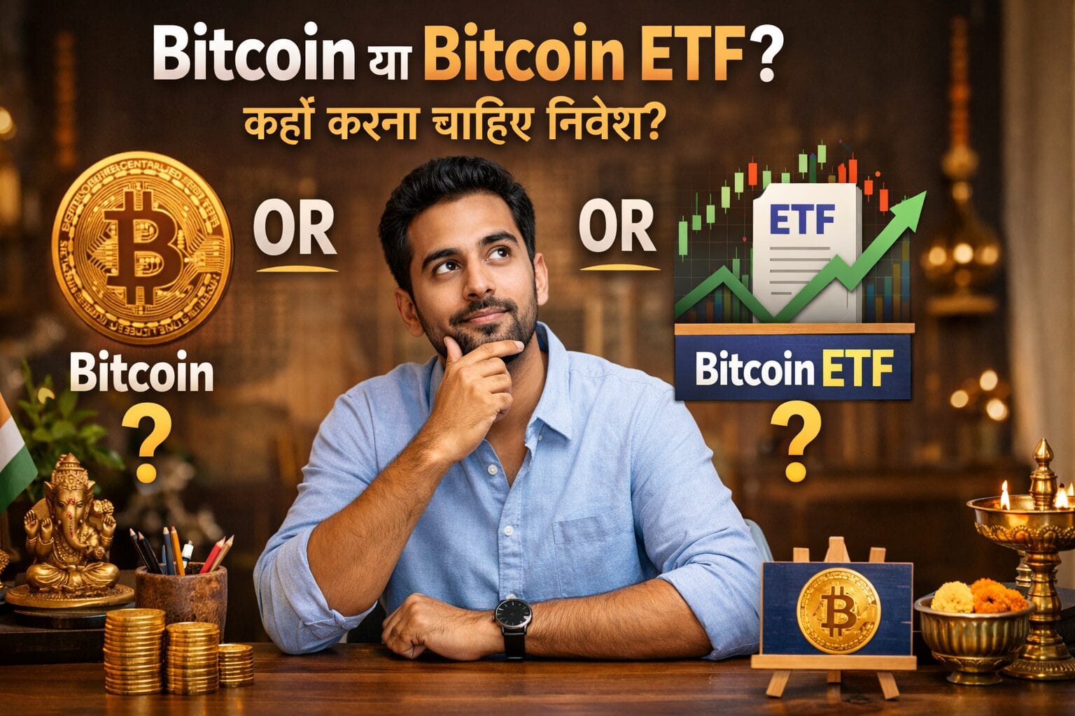 Is it better to buy Bitcoin or Bitcoin ETF? poora samjo hindi me