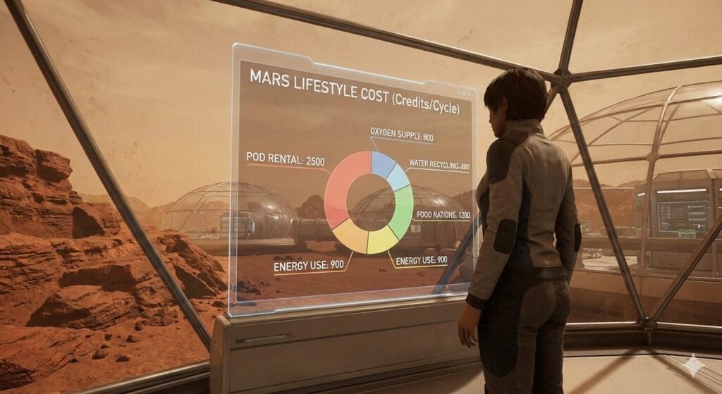 mars vs earth expenses