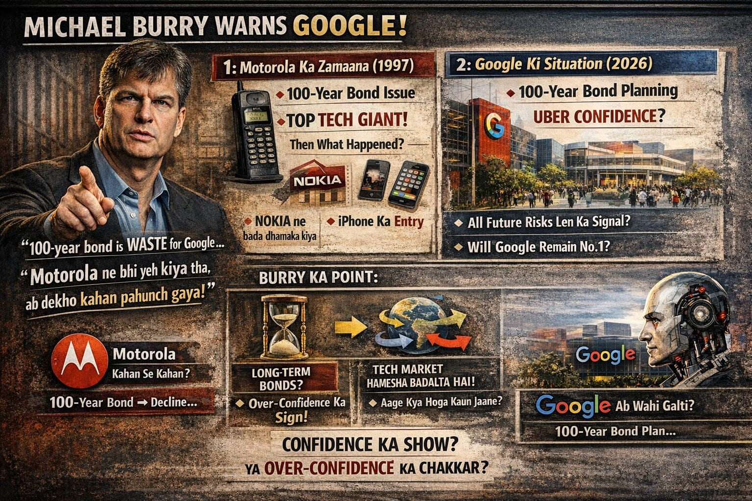 Why michael burry warn's to google for 100 year bonds!