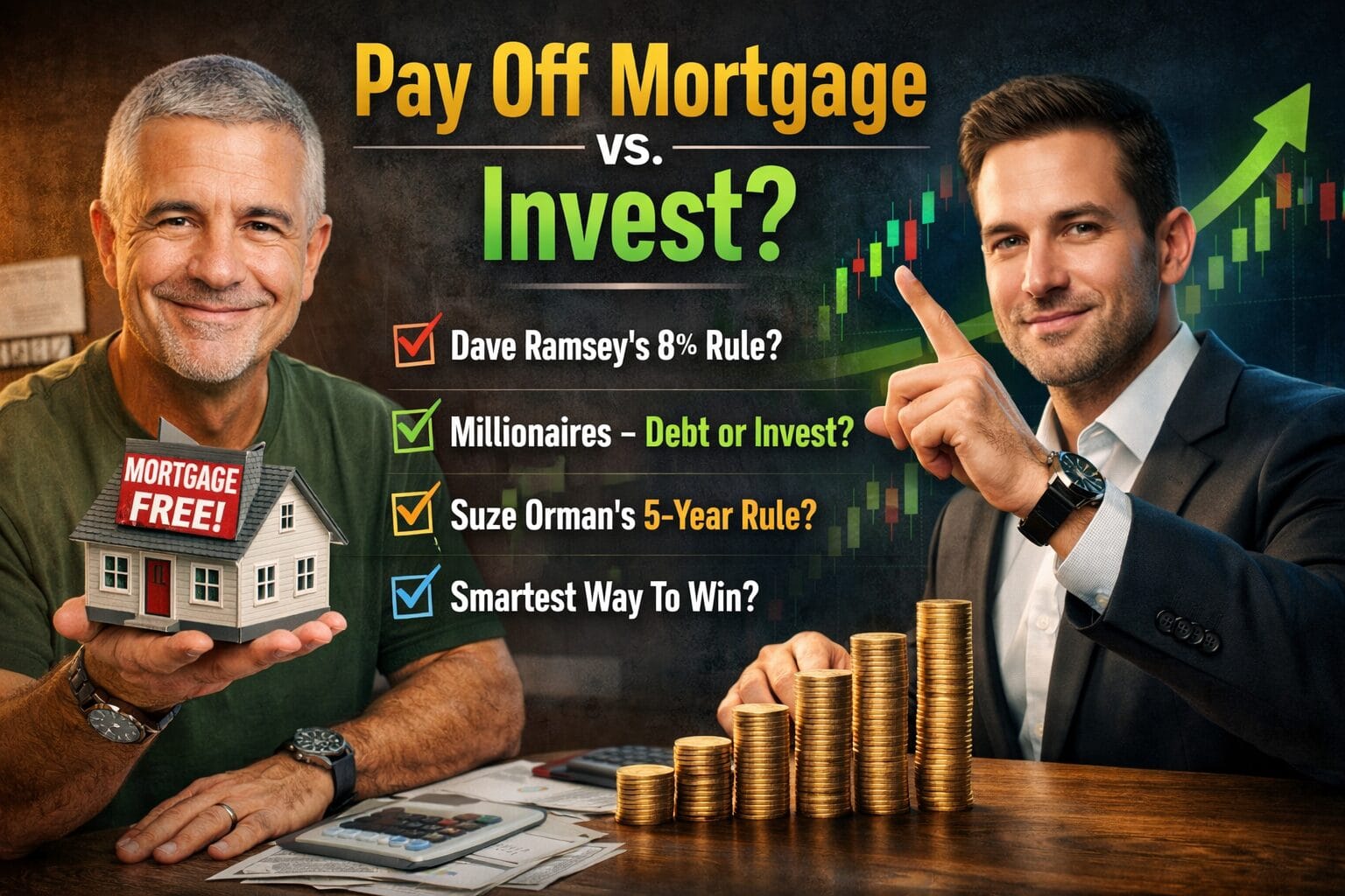 investing vs paying off mortgage! Dave Ramsey's 8% rule explained