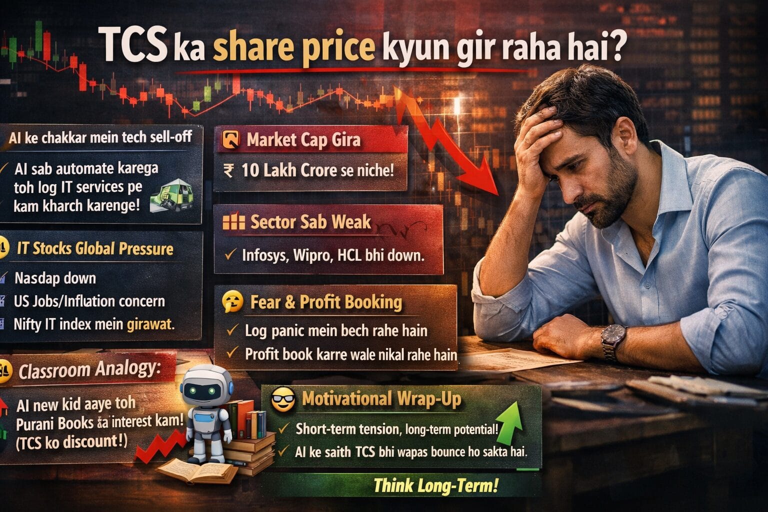 Why TCS share price is falling?