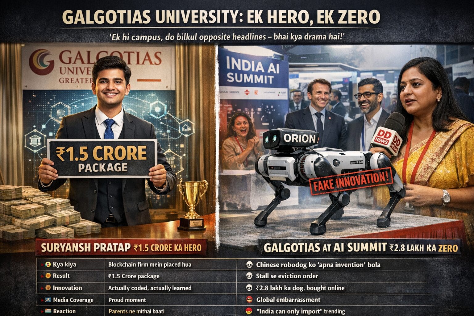 🔥What happened at Galgotias University : ek sikke ke 2 pahlu