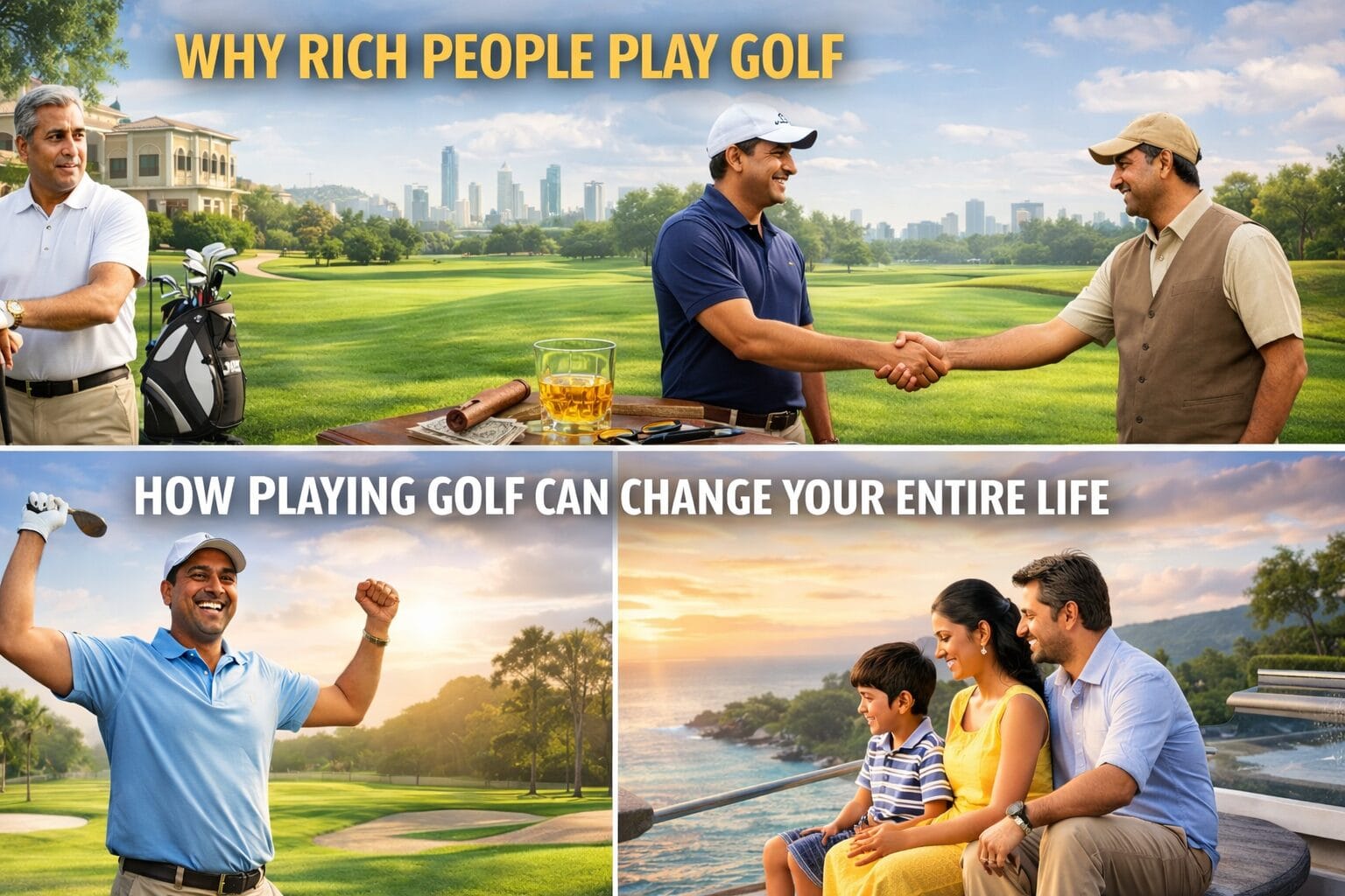 Why Rich People Play Golf? (Think like rich!)