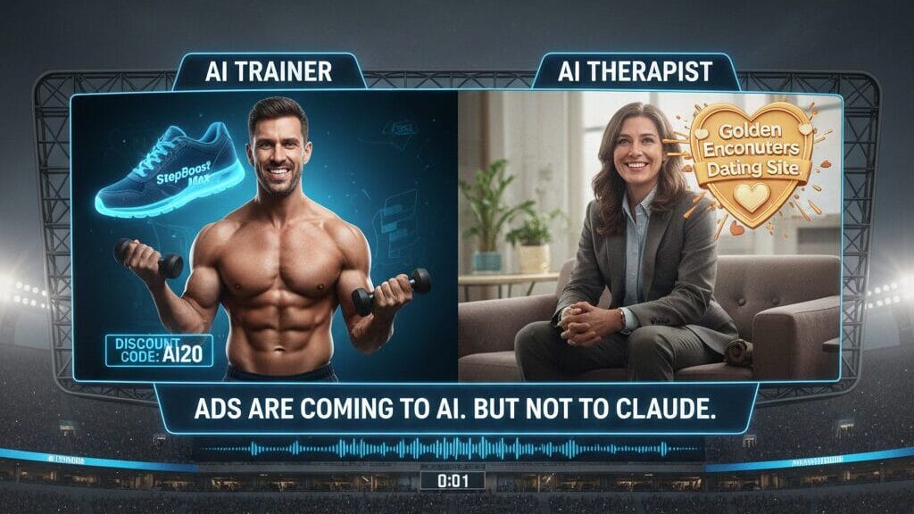 anthropic super bowl ad 2026! AI startup ka stand-up comedy