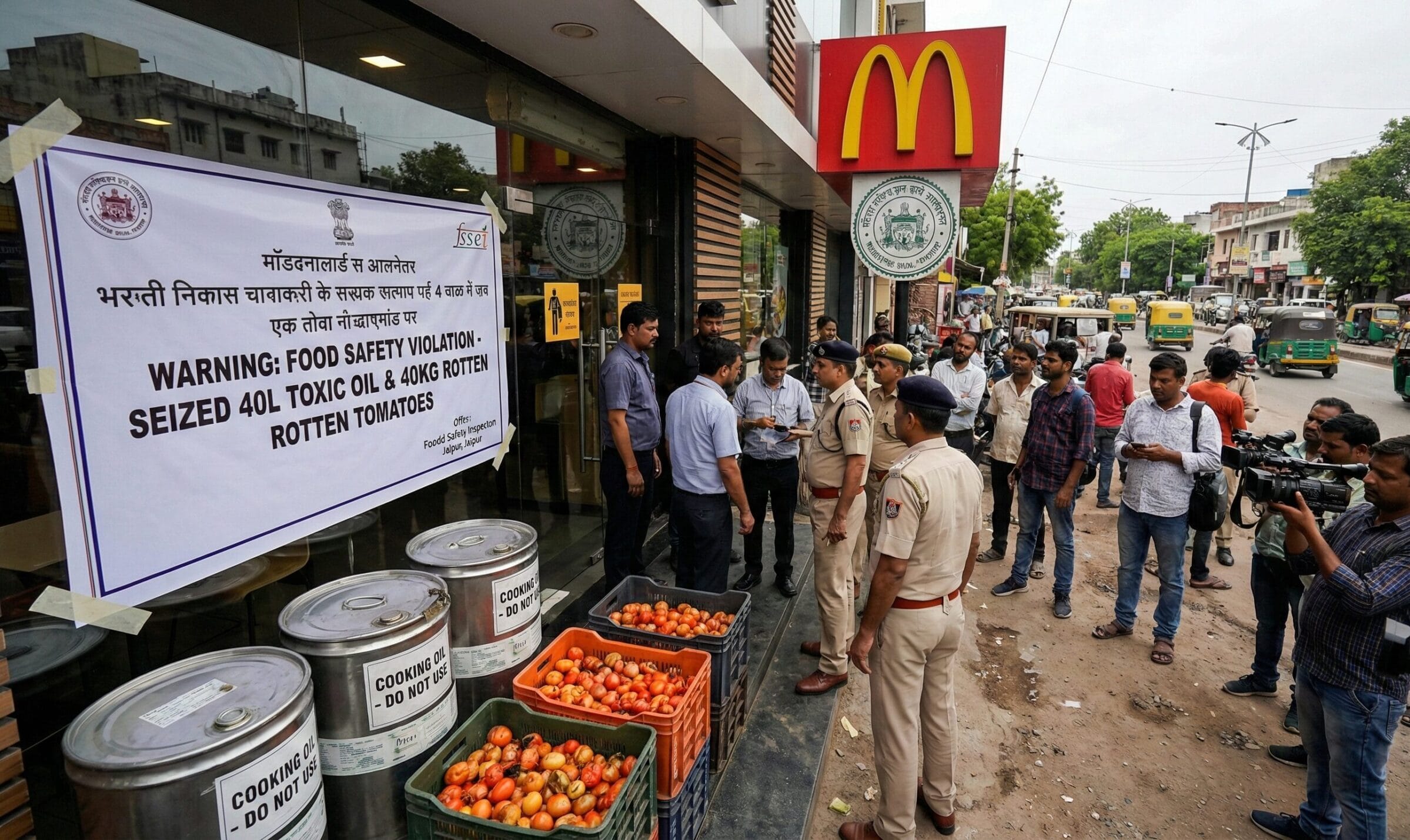 McDonalds jaipur outlet warned for using 40 ltr toxic cooking oil