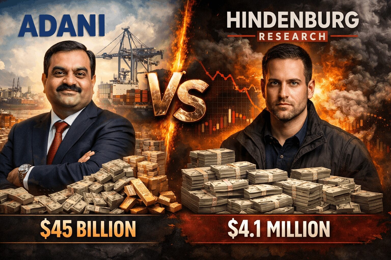 adani vs hindenburg? which party made How much of money?