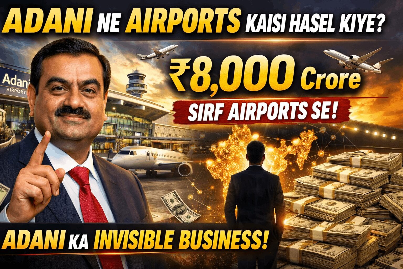 How adani got airports in india?