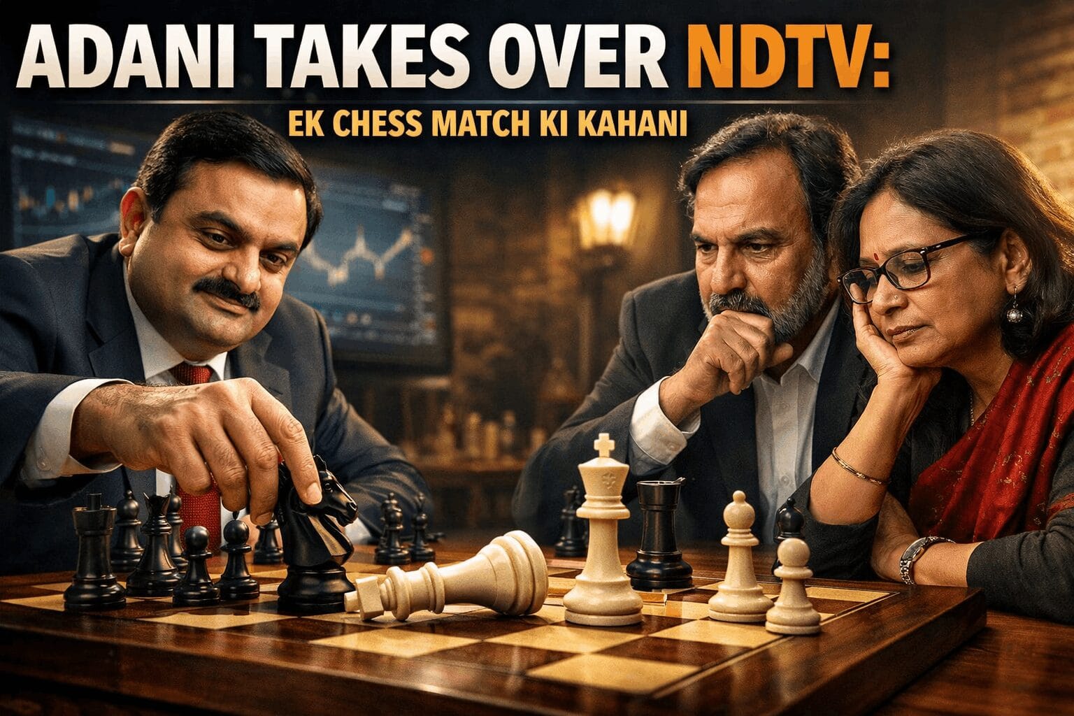 How adani took over ndtv?