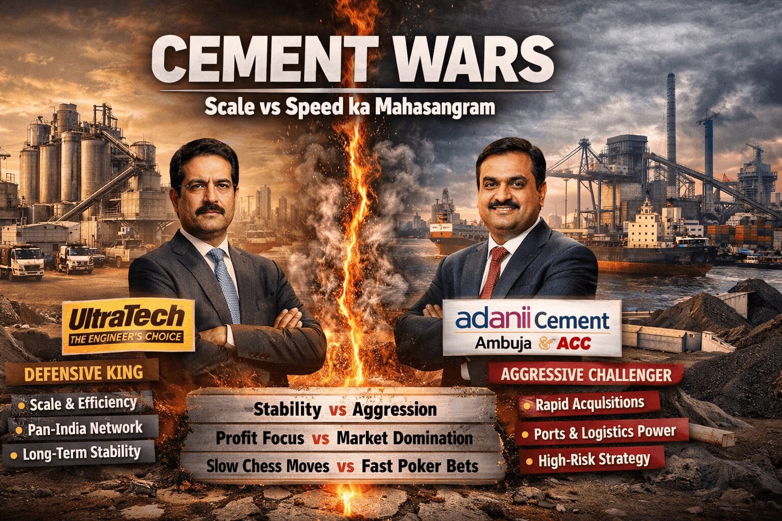 Adani Cement vs UltraTech Cement — Business Model Breakdown!