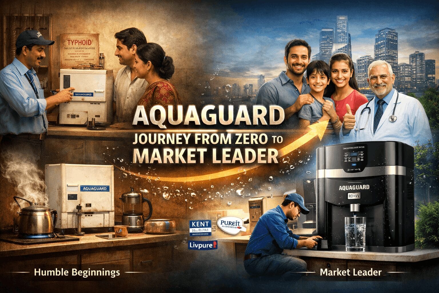 Aquaguard water purifier : journey from zero to market leader
