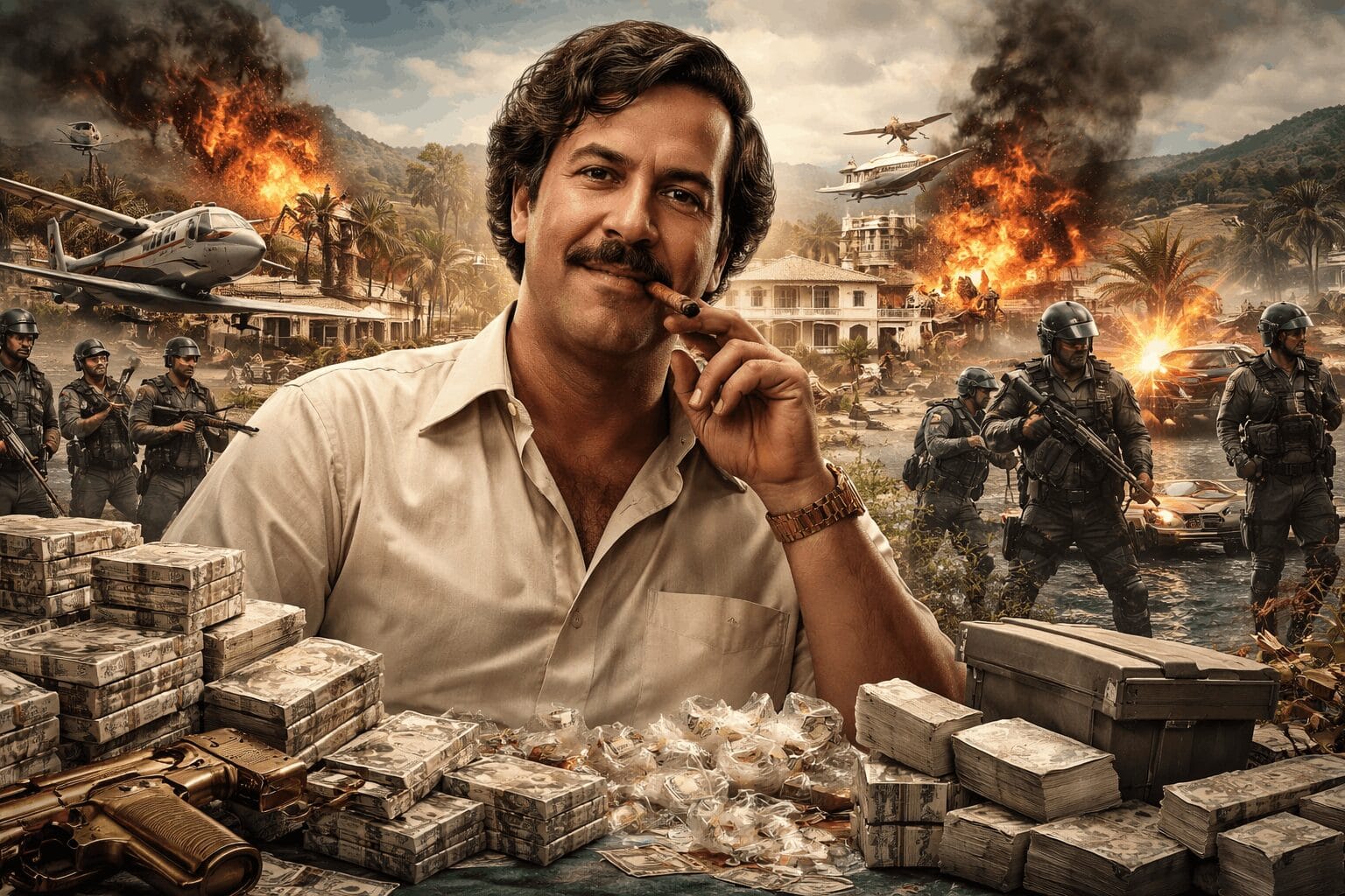 How rich was pablo escobar at his peak?