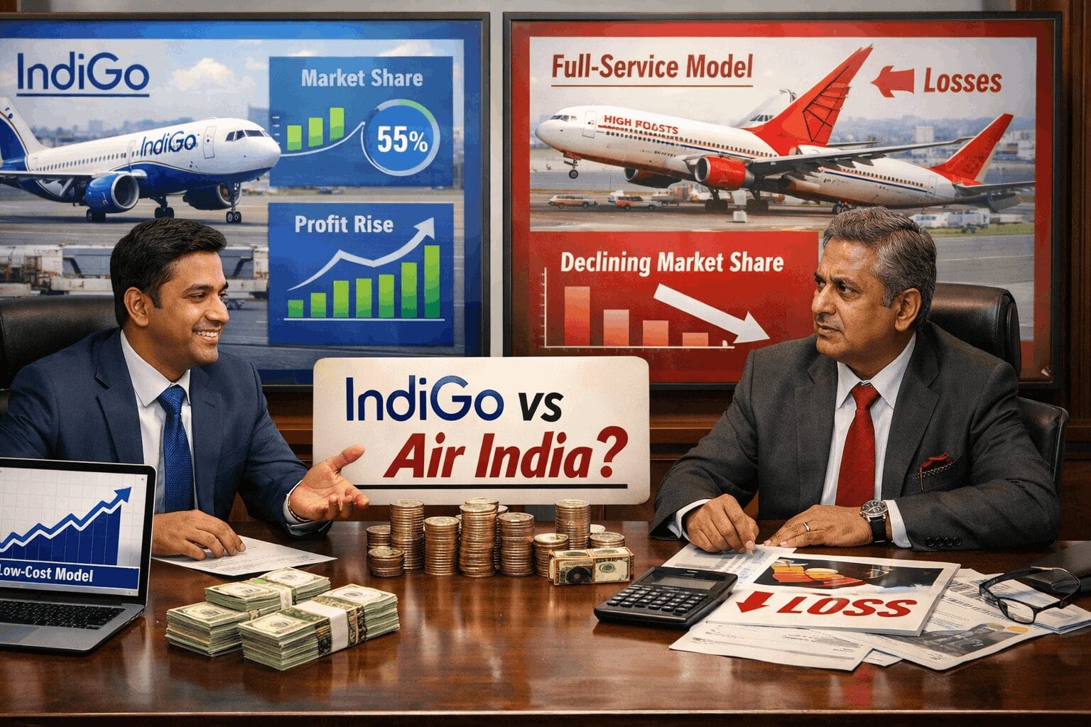 Indigo VS Air india which airline had better business model in india?