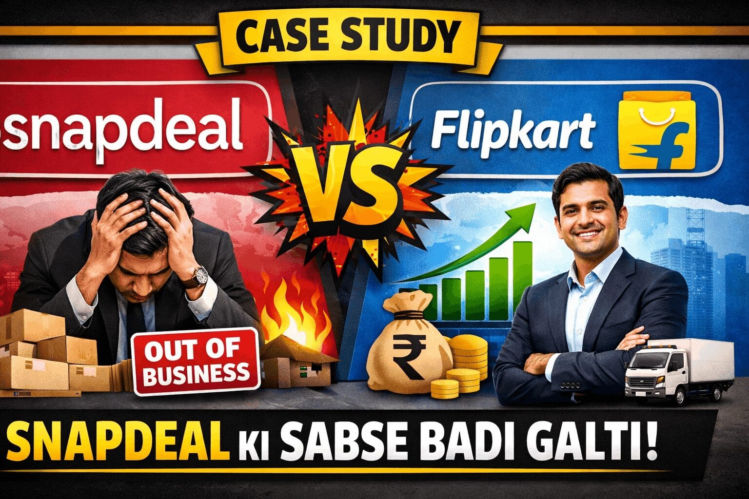 Snapdeal vs Flipkart, snapdeal ki sabse badi galti