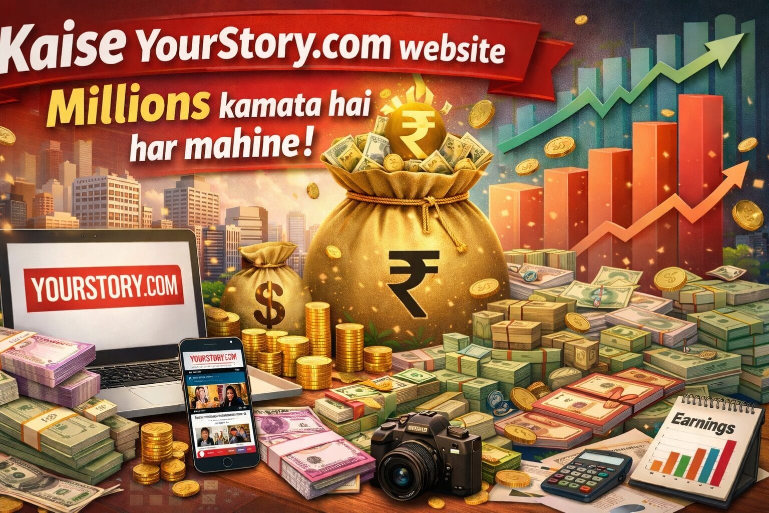 Kaise yourstory.com website millions kamata he har mahine!