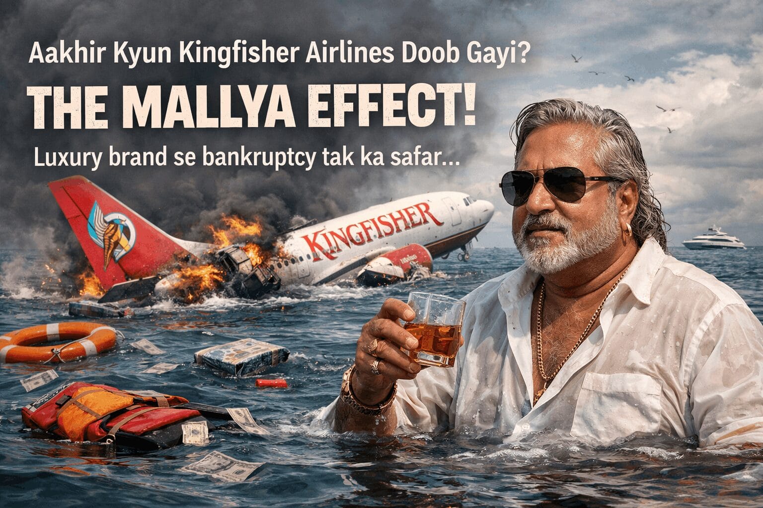 why kingfisher airlines failed in india? The mally effect!