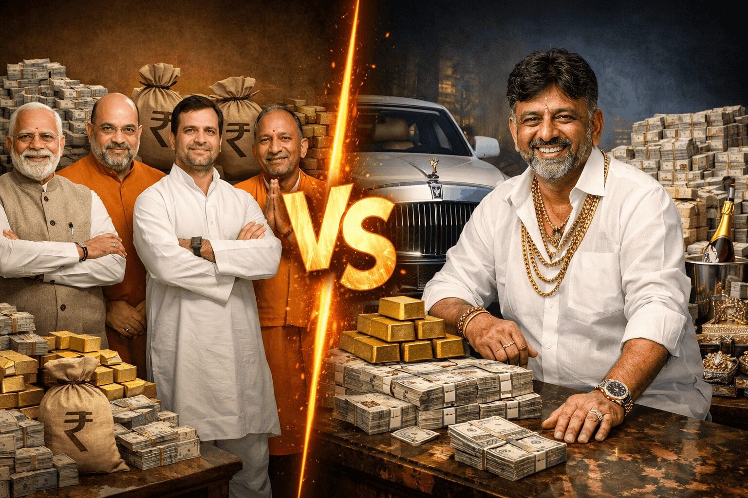 How DK Shivakumar became rich?