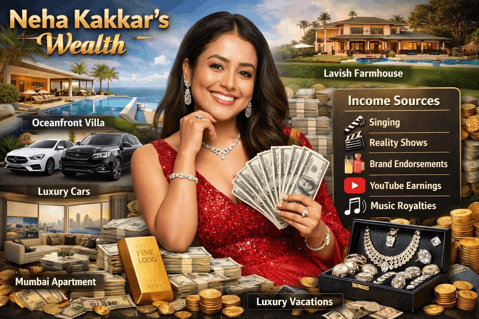 Neha kakkar net worth 2026!